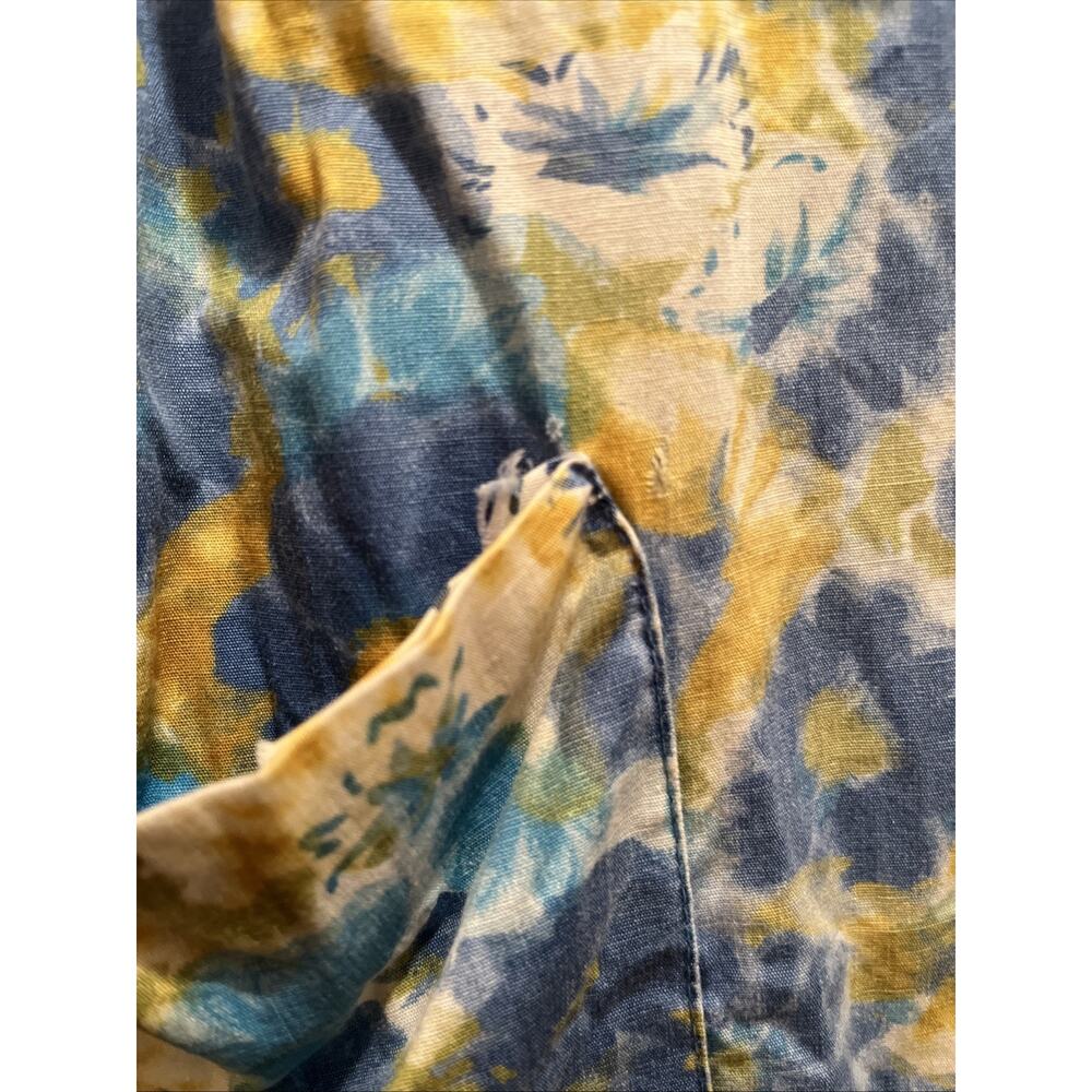 1960s button-down floral shirt front pockets #Homemaker - Picture 3 of 5